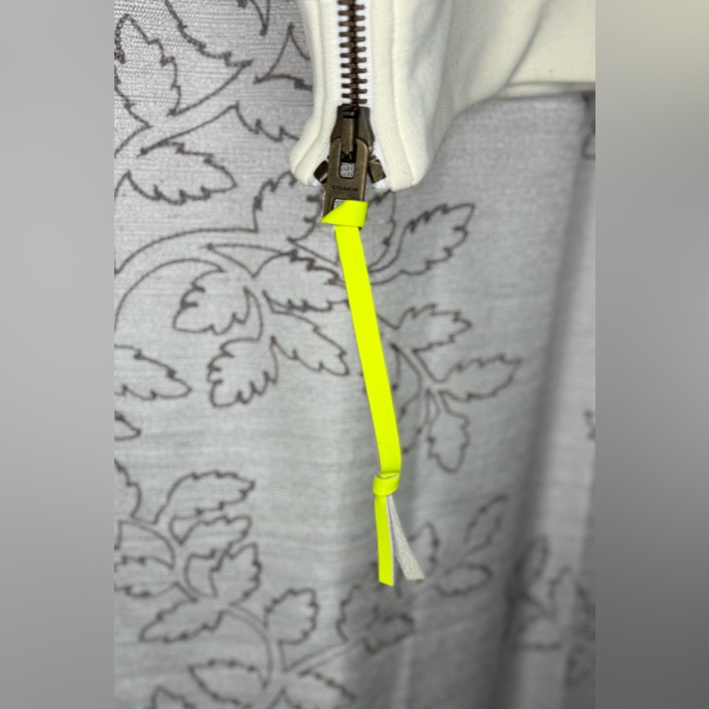 Coach x Coachella Hawk Feather Side Zip Sweatshirt w/ Chevron Pattern Multicolor - Picture 8 of 10
